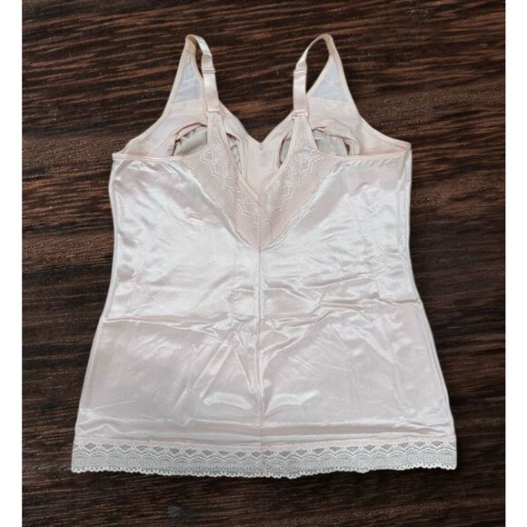 Ruby Ribbon Pin-Up Lace Cami in Pale Nude New Size 48 - Picture 6 of 8